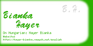 bianka hayer business card